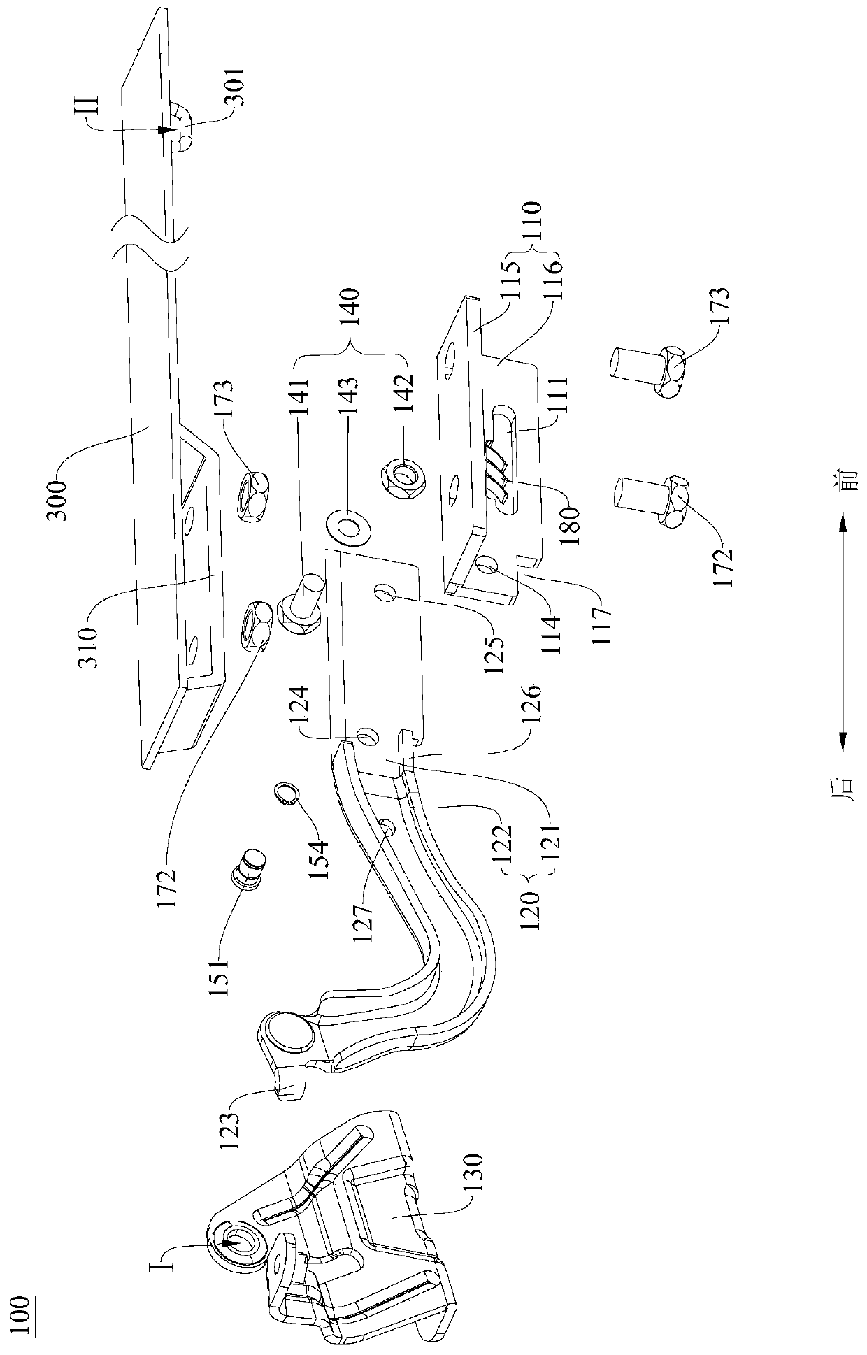 Hood lifting device and vehicle having same