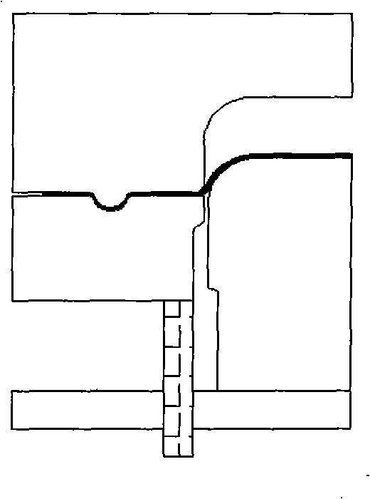 Method for using balance post rod in drawing process for machining high-tension material asymmetrical component