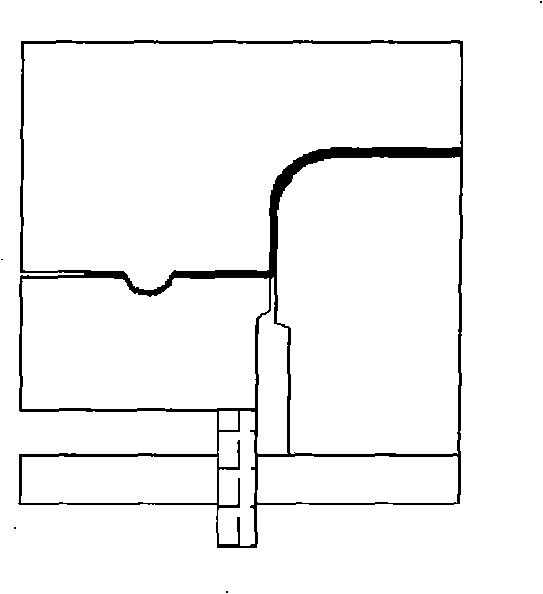 Method for using balance post rod in drawing process for machining high-tension material asymmetrical component