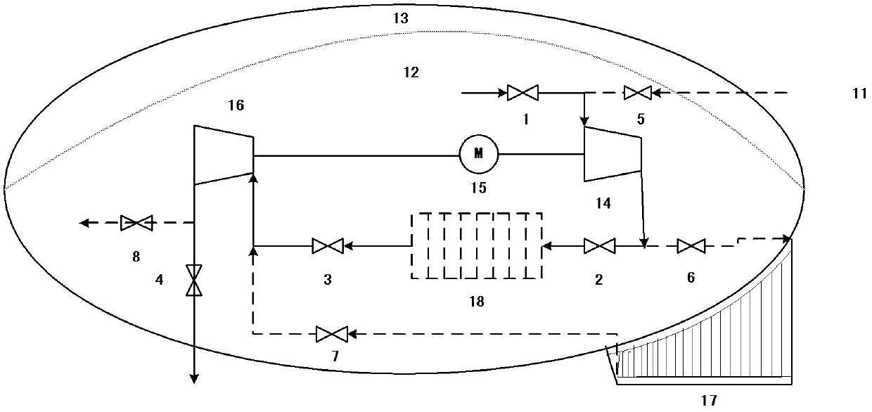 Method and device for adjusting buoyancy force of airship by adopting ...