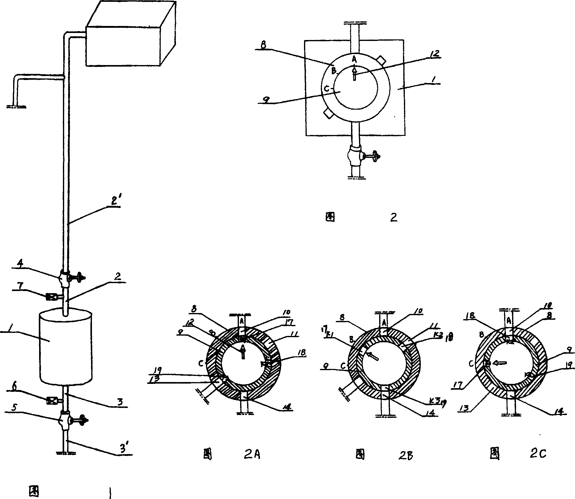 Water intake pipes emptying and antifreeze method and apparatus