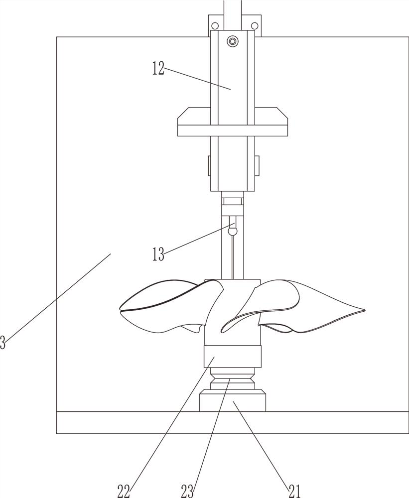 Device for producing ship propeller