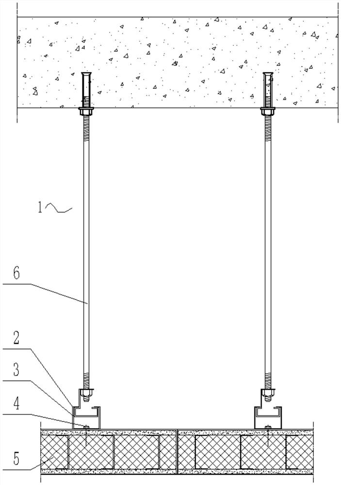 Ceiling splicing method of color steel sandwich panel