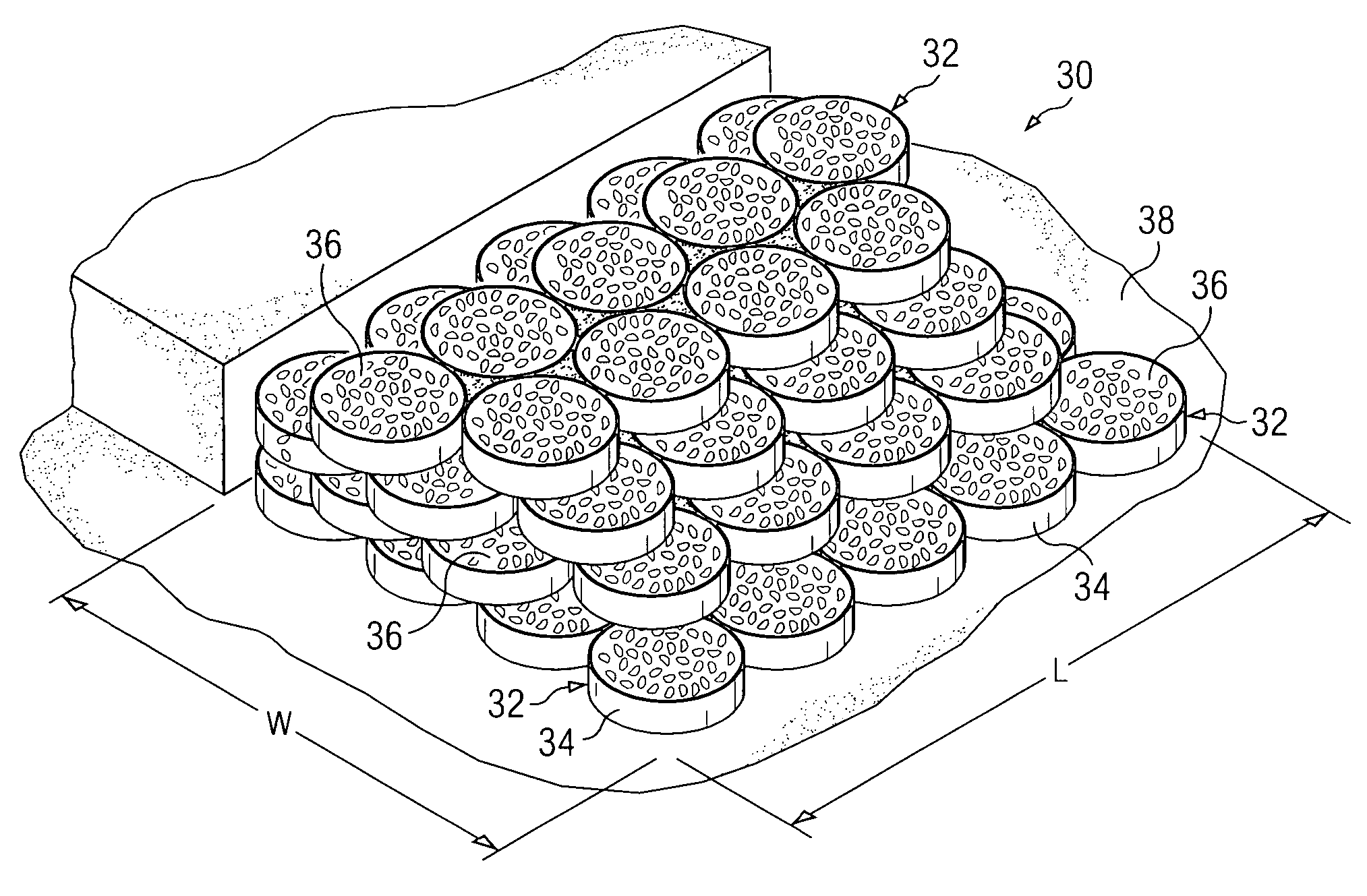 System and method for reinforcing aggregate particles, and structures resulting therefrom