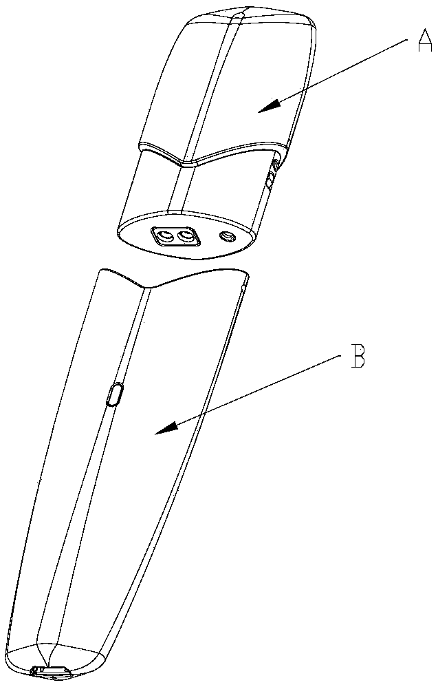 Electronic cigarette with dual-chamber dual-air-passage atomizer