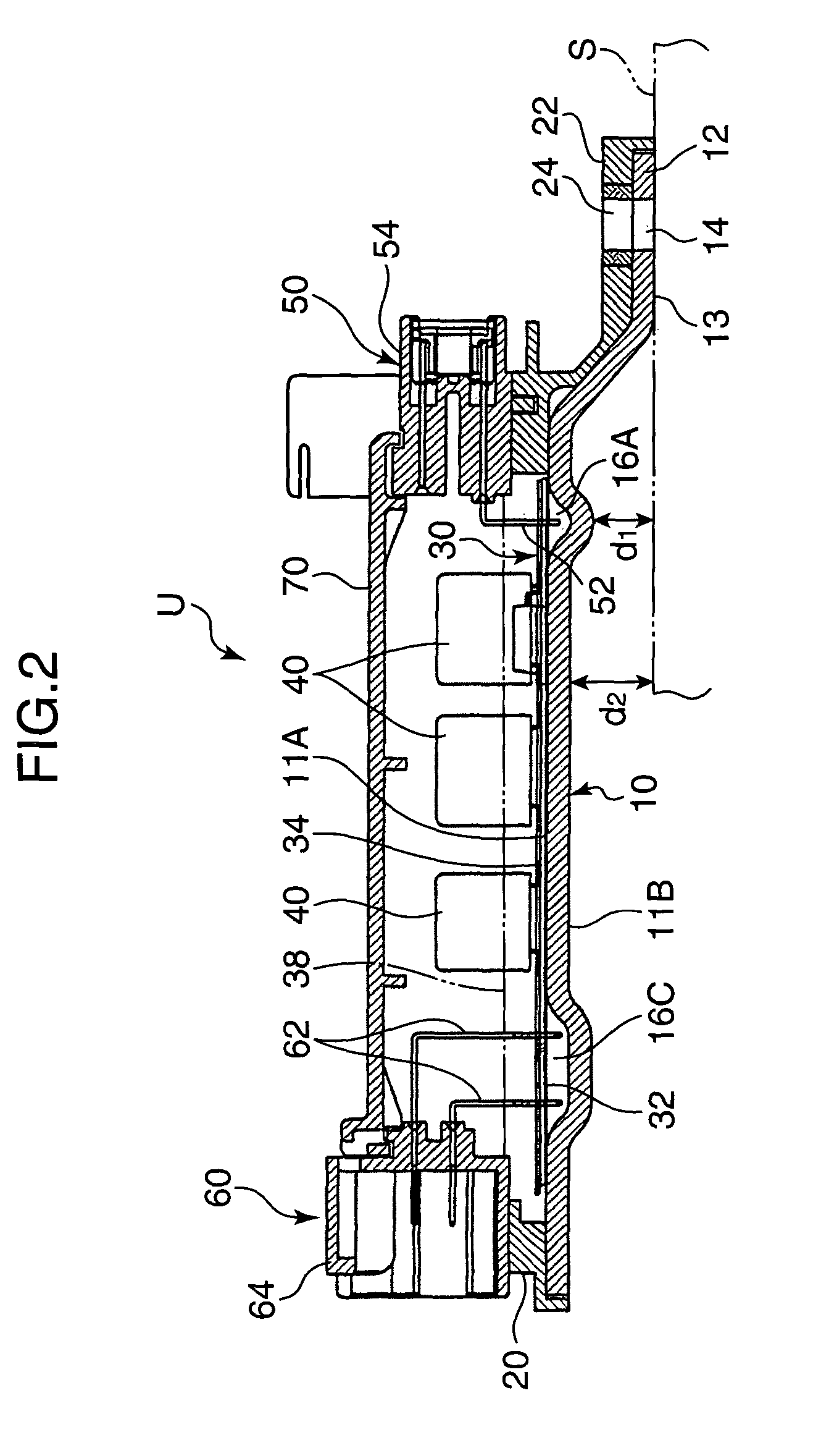 Mounting structure of on-vehicle circuit unit and on-vehicle circuit unit