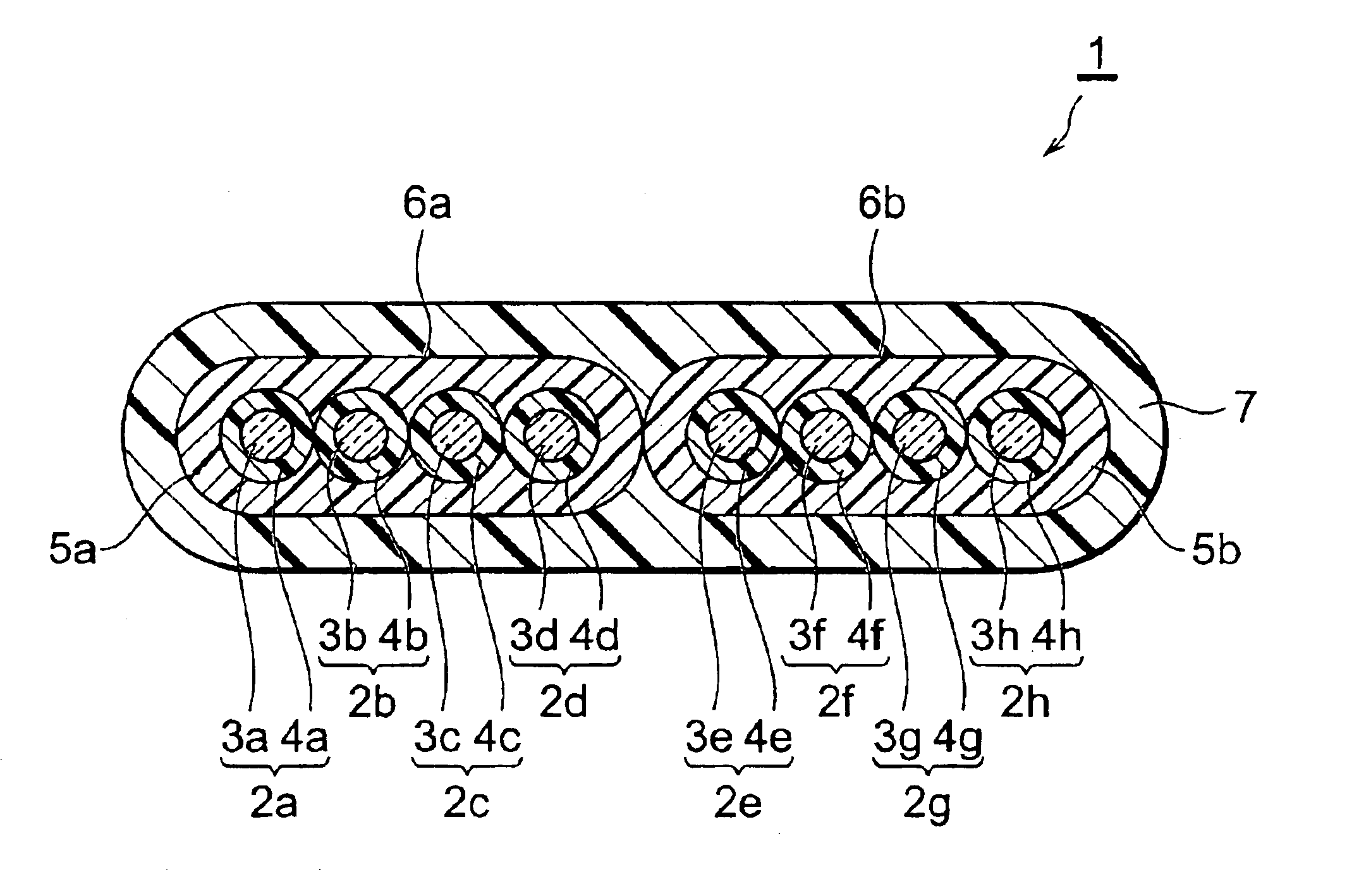 Split type optical fiber tape core