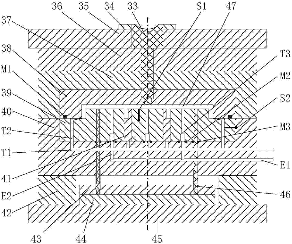 Injection mold and control system and method for controlling mold cavity pressure