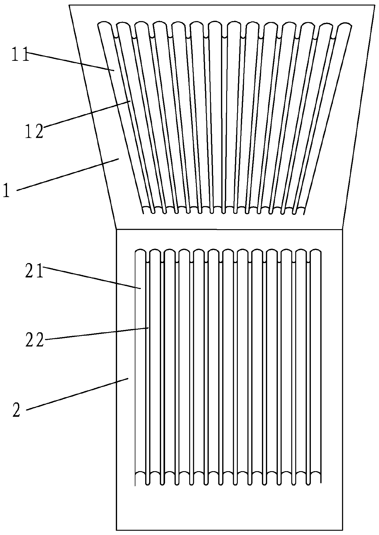 Processing method of breathable counter hot melt adhesive sheet forming die