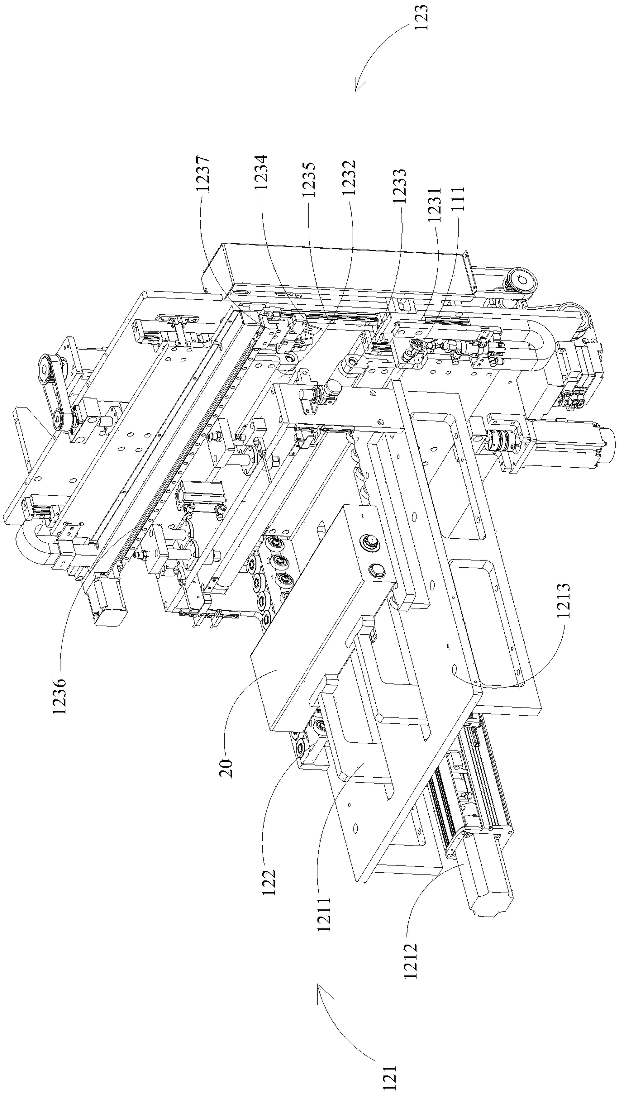 Battery cell film-coating machine