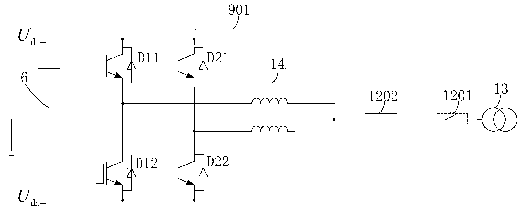 Fault detection method and device for IGBT anti-parallel diode