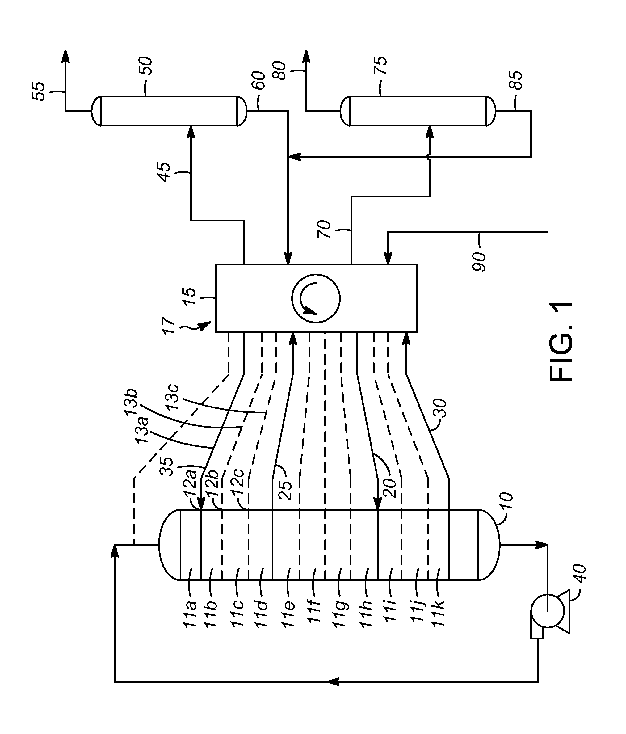 Adsorption separation unit having valve with integral bleed line