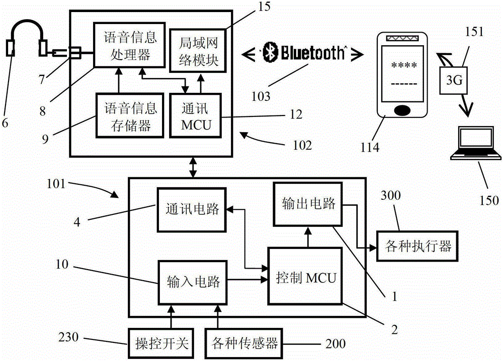 ECU and voice service method for engine electric injection system