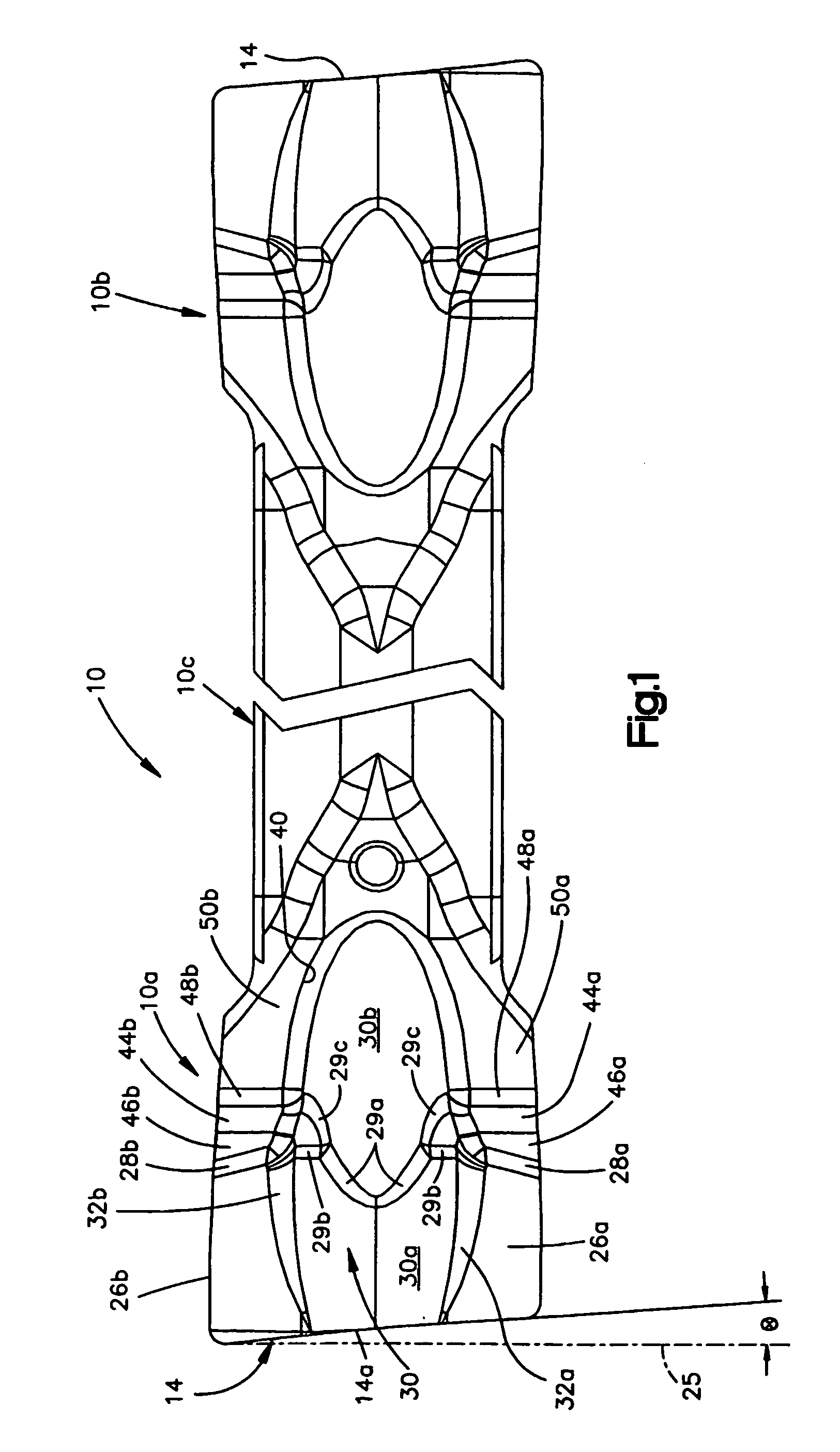 Tool holder and metal cutting insert with chip breaking surfaces