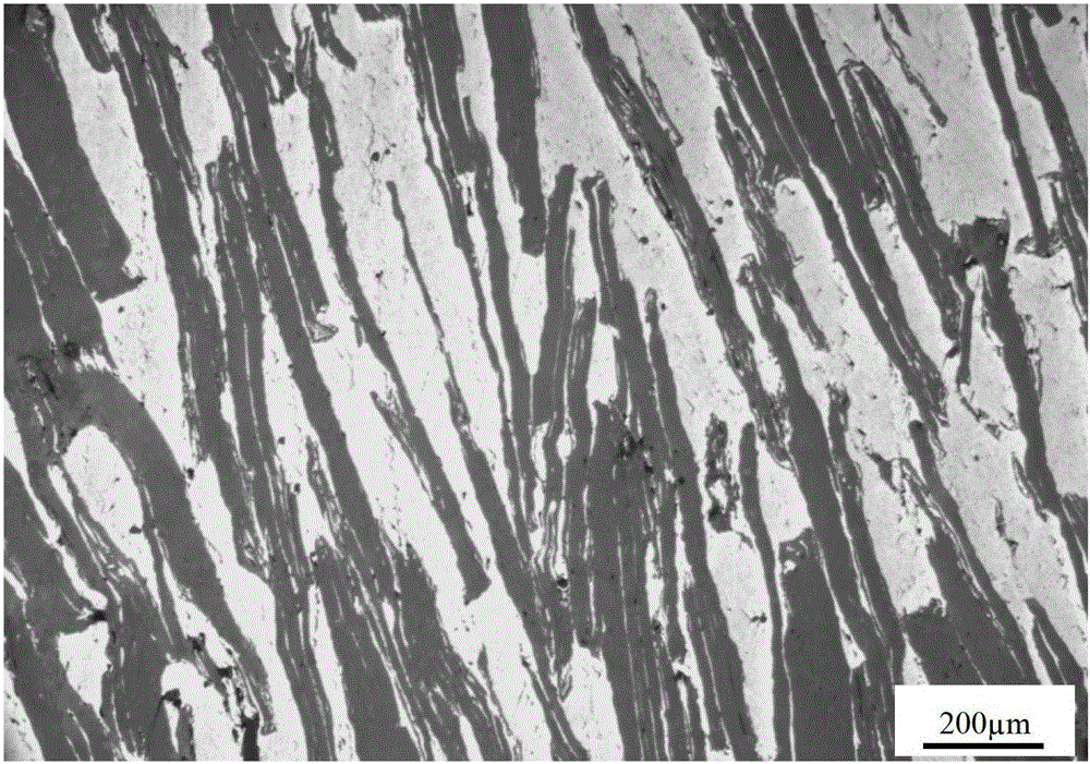 A kind of directional high thermal conductivity low expansion graphite aluminum composite material and its preparation method