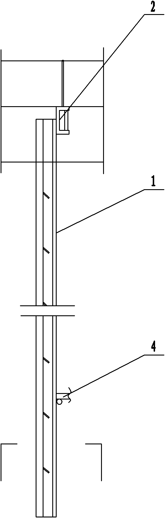 Trough type separator of rice hull chain boiler