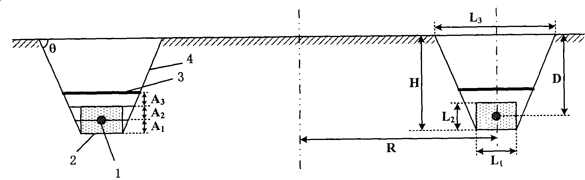 Method for laying direct current grounding pole