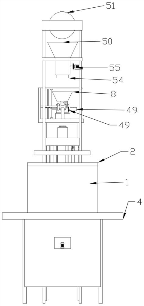 A premixing device for rubber powder modified asphalt