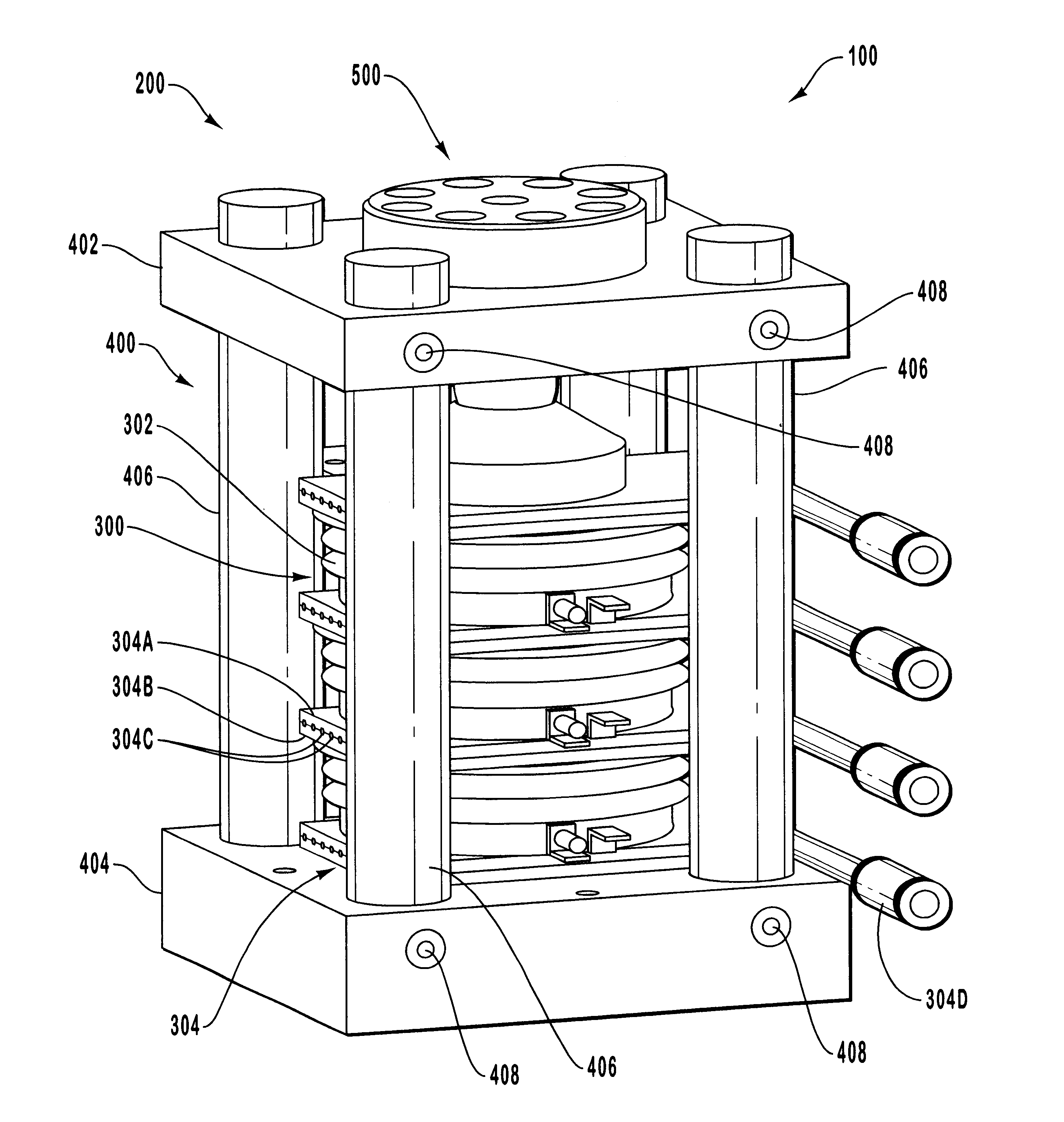 Clamping assembly for high-voltage solid state devices