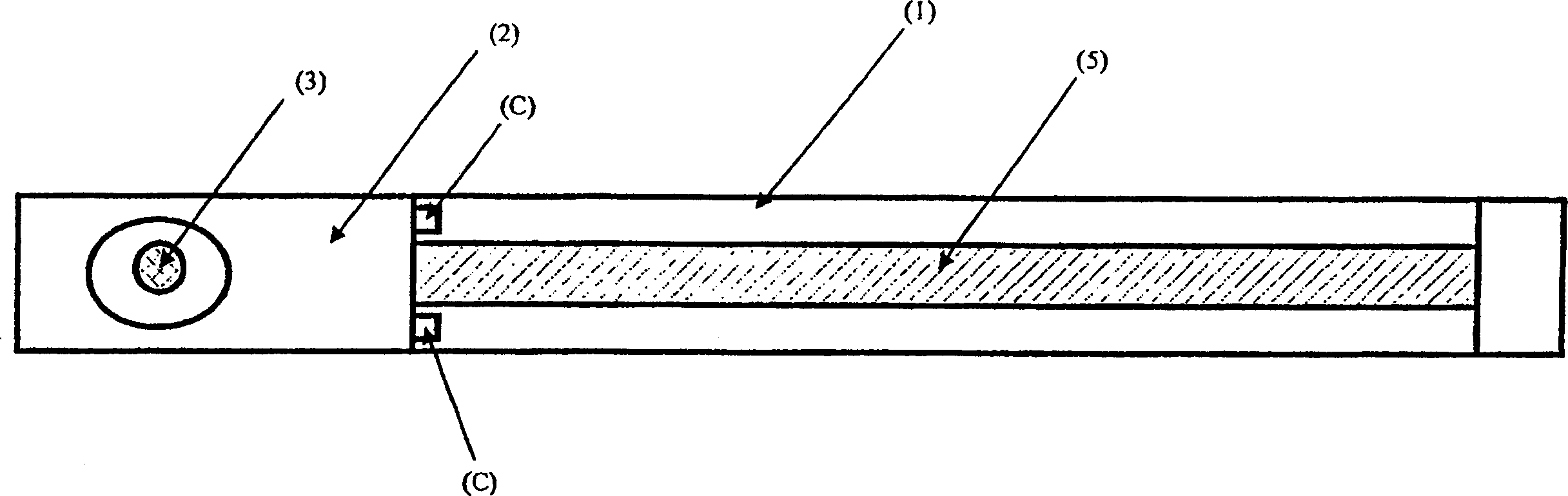 Test strip device with lid-provided pretreatment portion