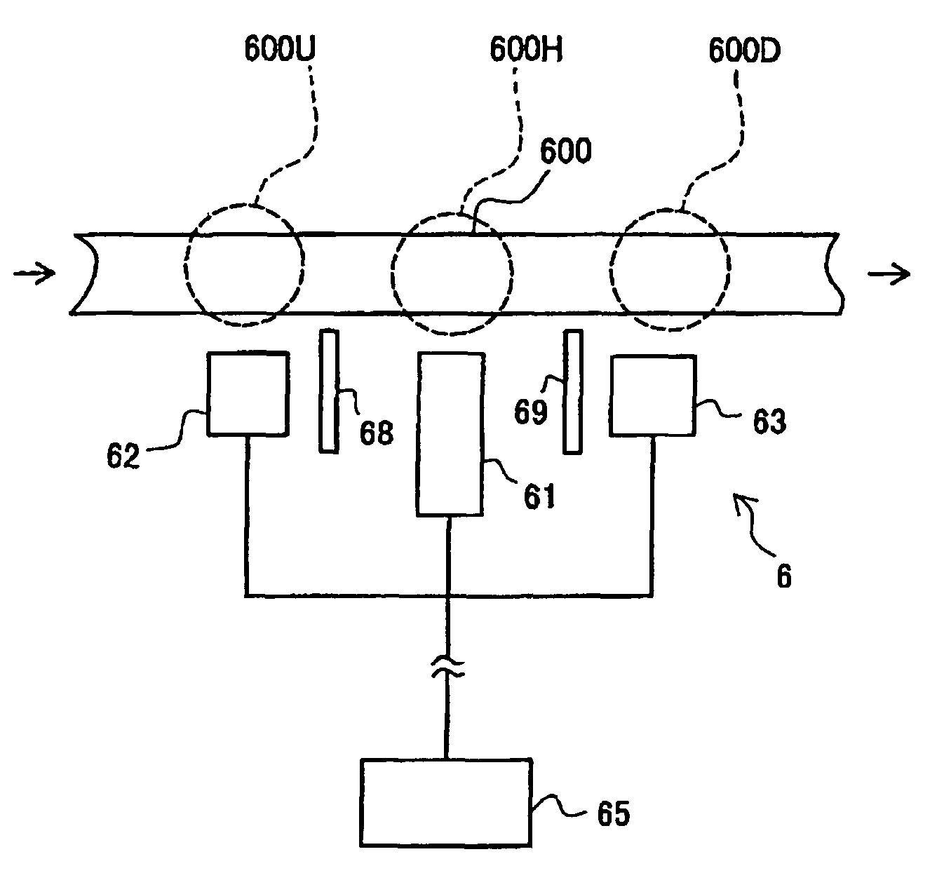 Flow sensor with non-contact temperature detecting means