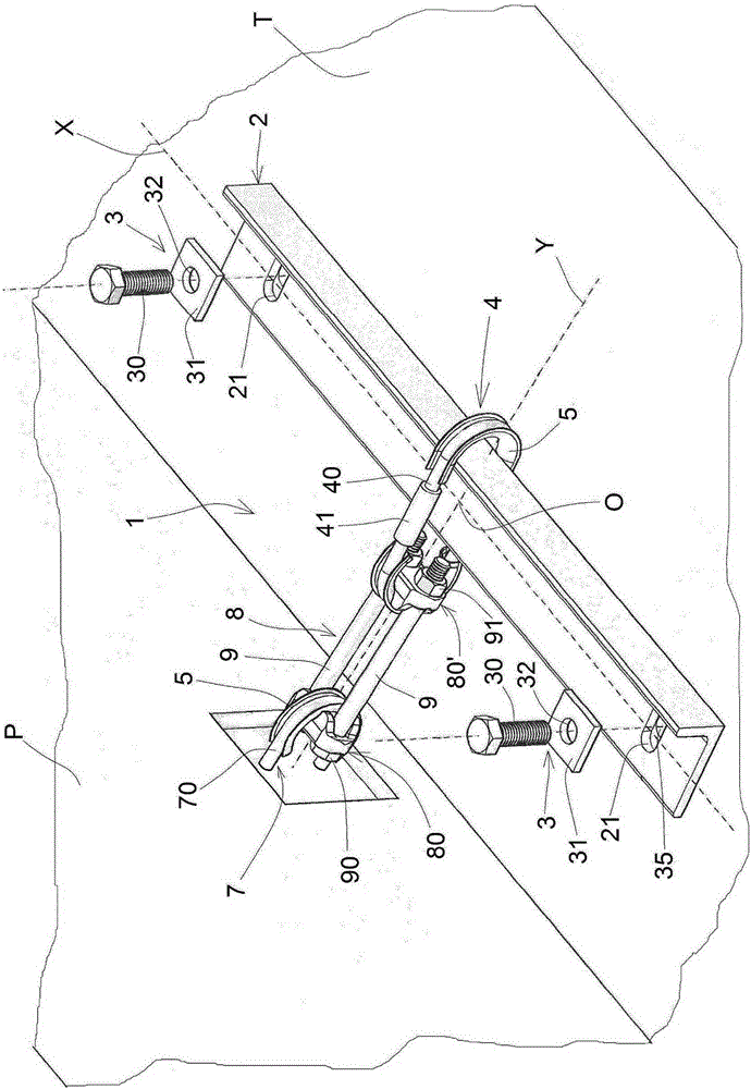 Aseismic connection device for connecting a panel to a beam