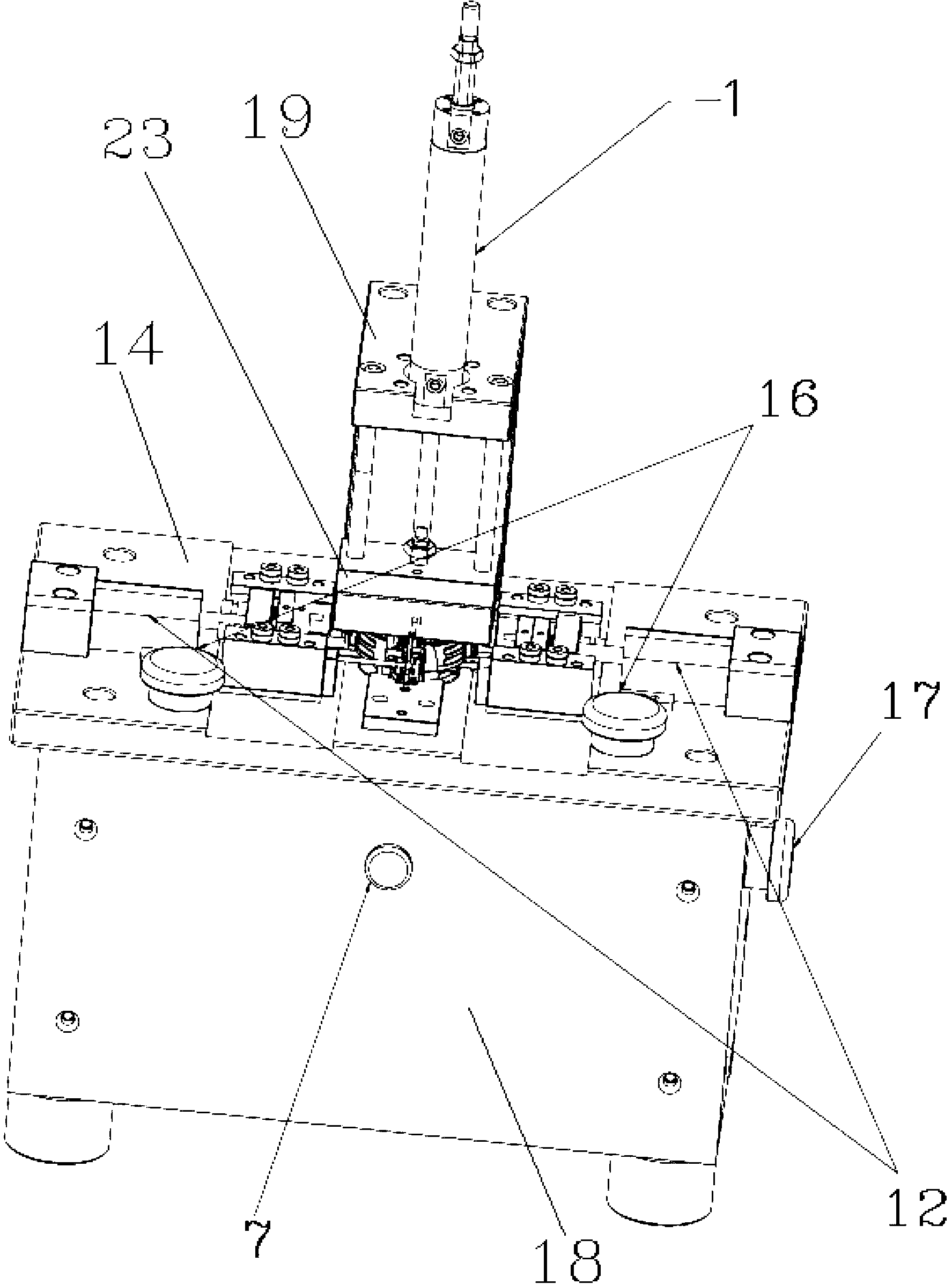 Device for automatically detecting whether components are left out of installation