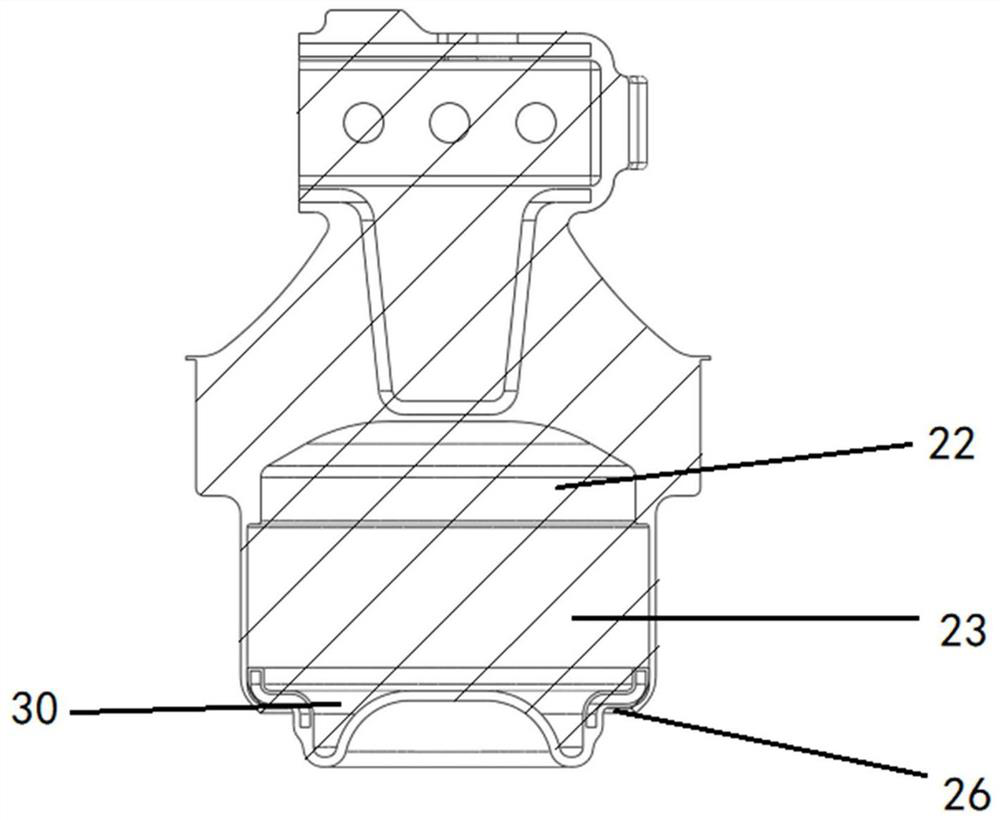 Double-runner hydraulic vibration isolation device
