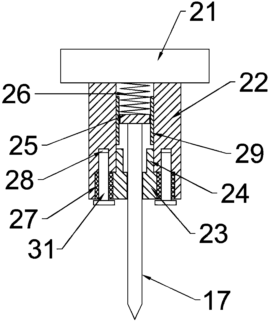 Perforating device for food packaging paperboard