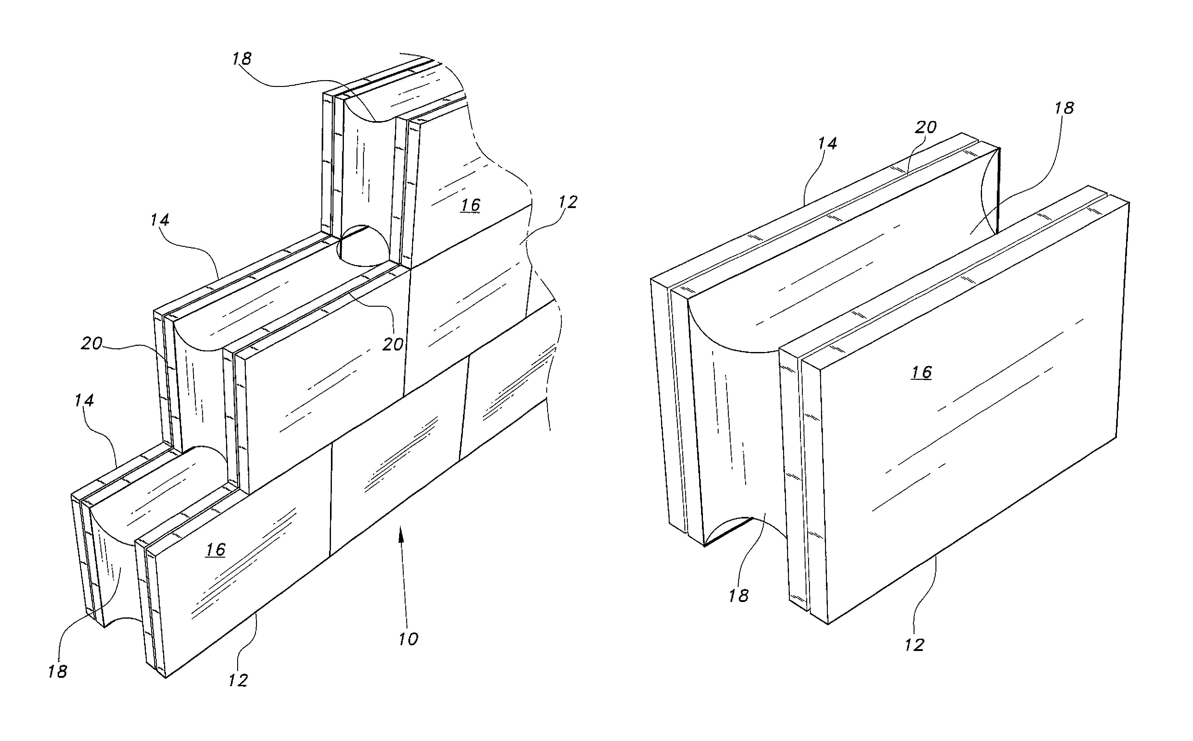 Wall building system and method