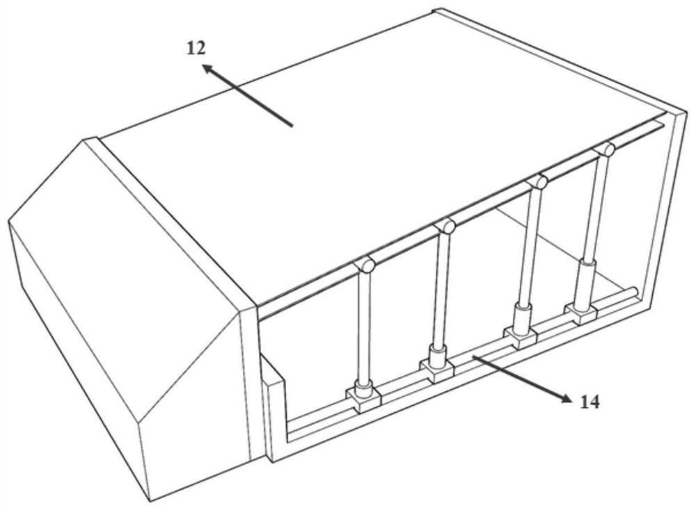 Landslide surge simulation device