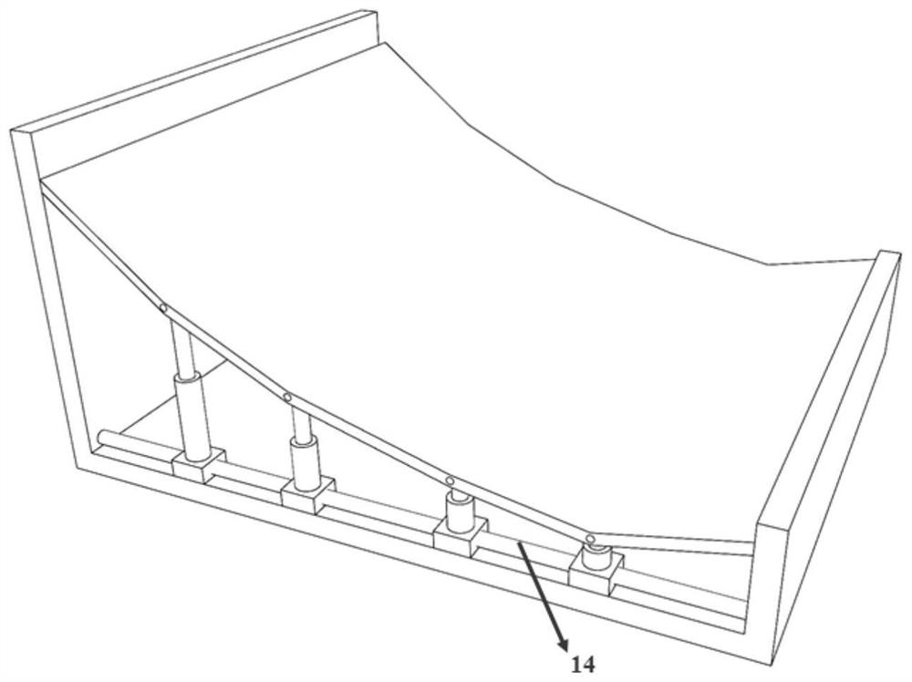 Landslide surge simulation device