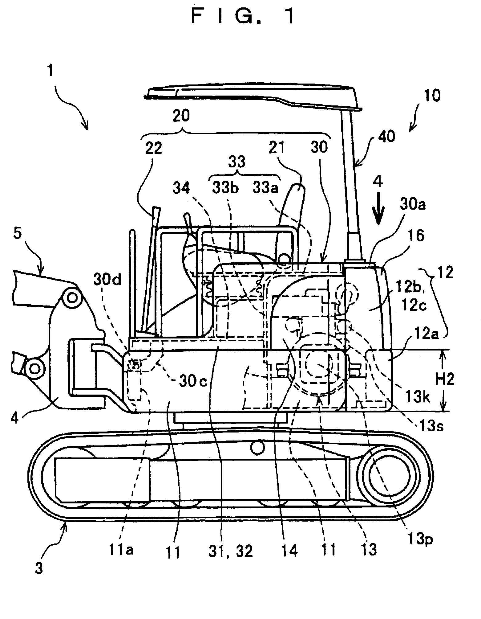 Counterweight for hydraulic shovel