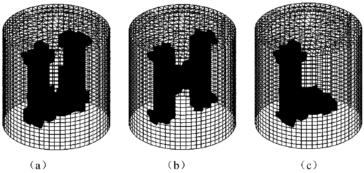 Three-dimensional electrical capacitance tomography imaging image reconstruction method