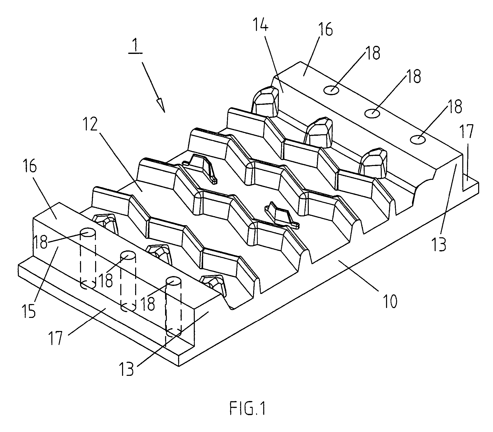 Method of strengthening of moulds of aluminum or its alloy