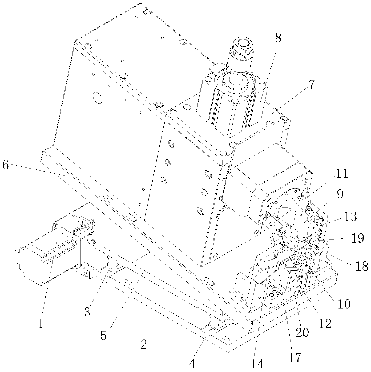 A tab welding device and working method