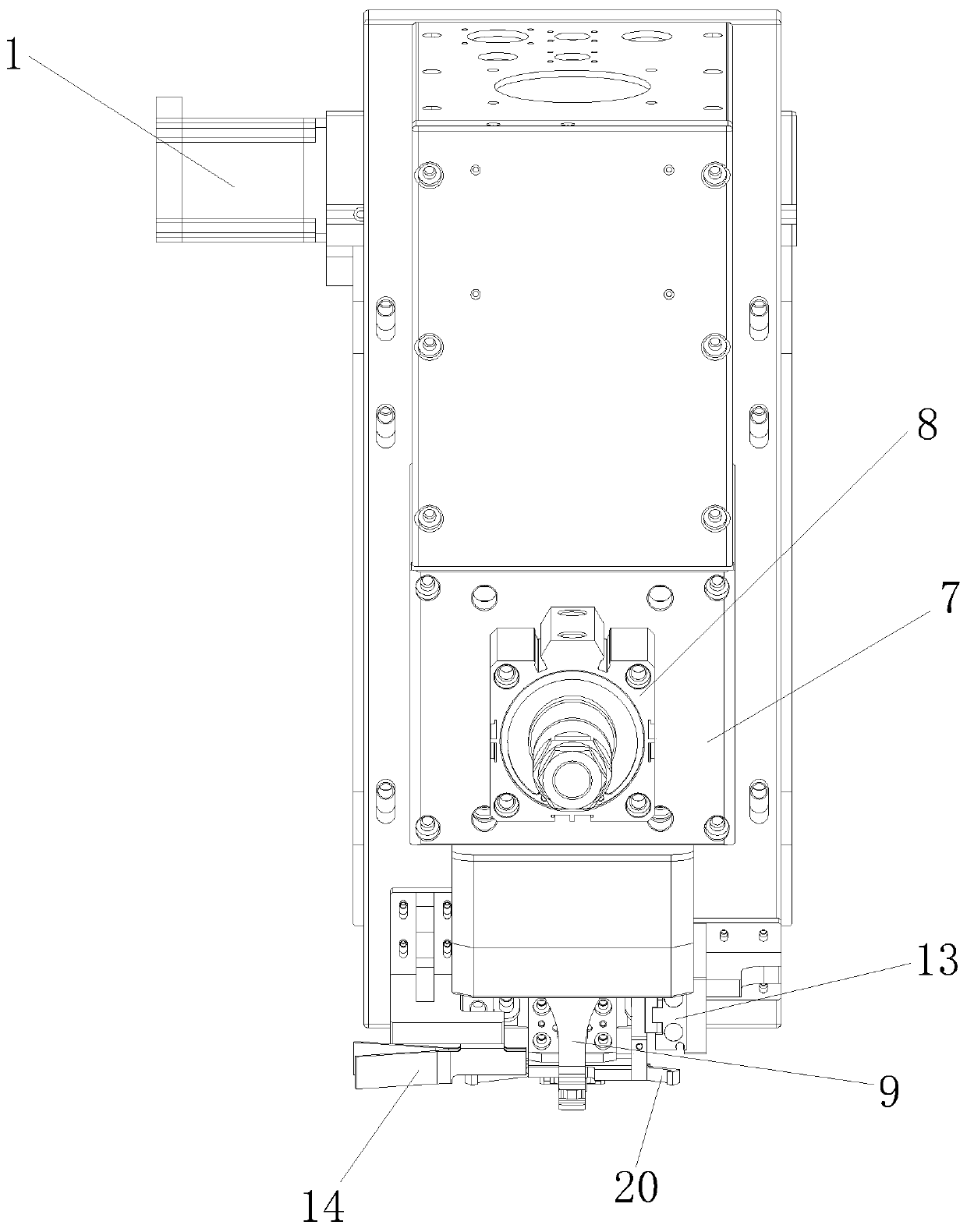 A tab welding device and working method