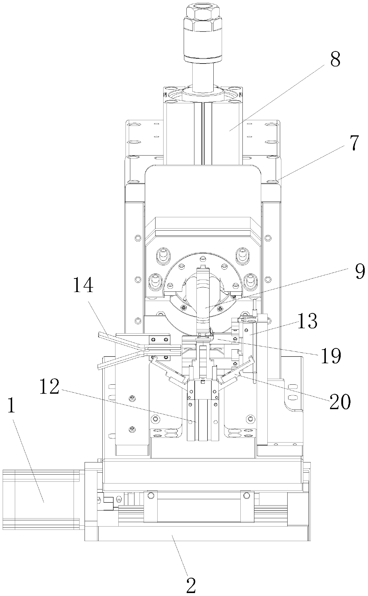 A tab welding device and working method