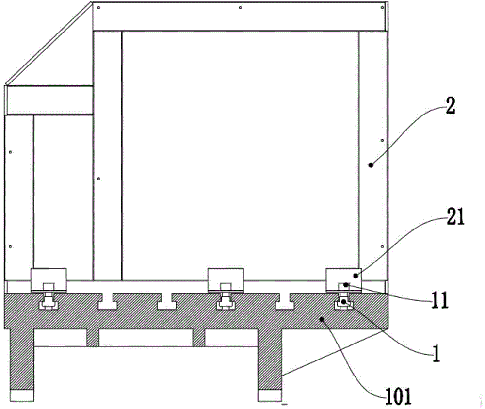 Two-station isolating mechanism