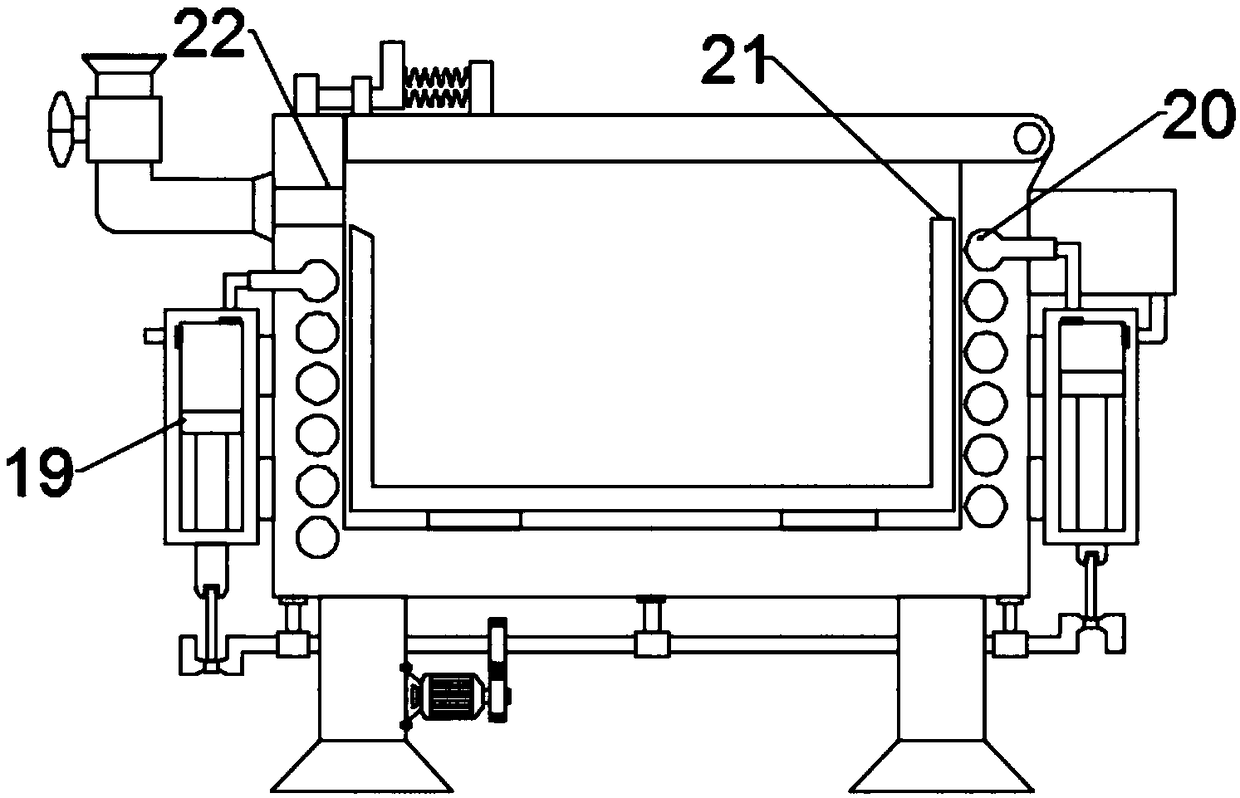 Environment-friendly recycling device for chemicals in chemical tempering furnaces