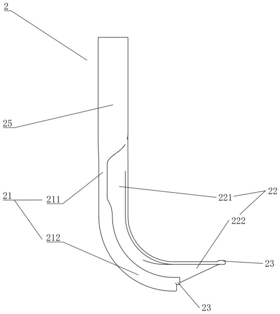 Visual pharyngoscope with guide groove