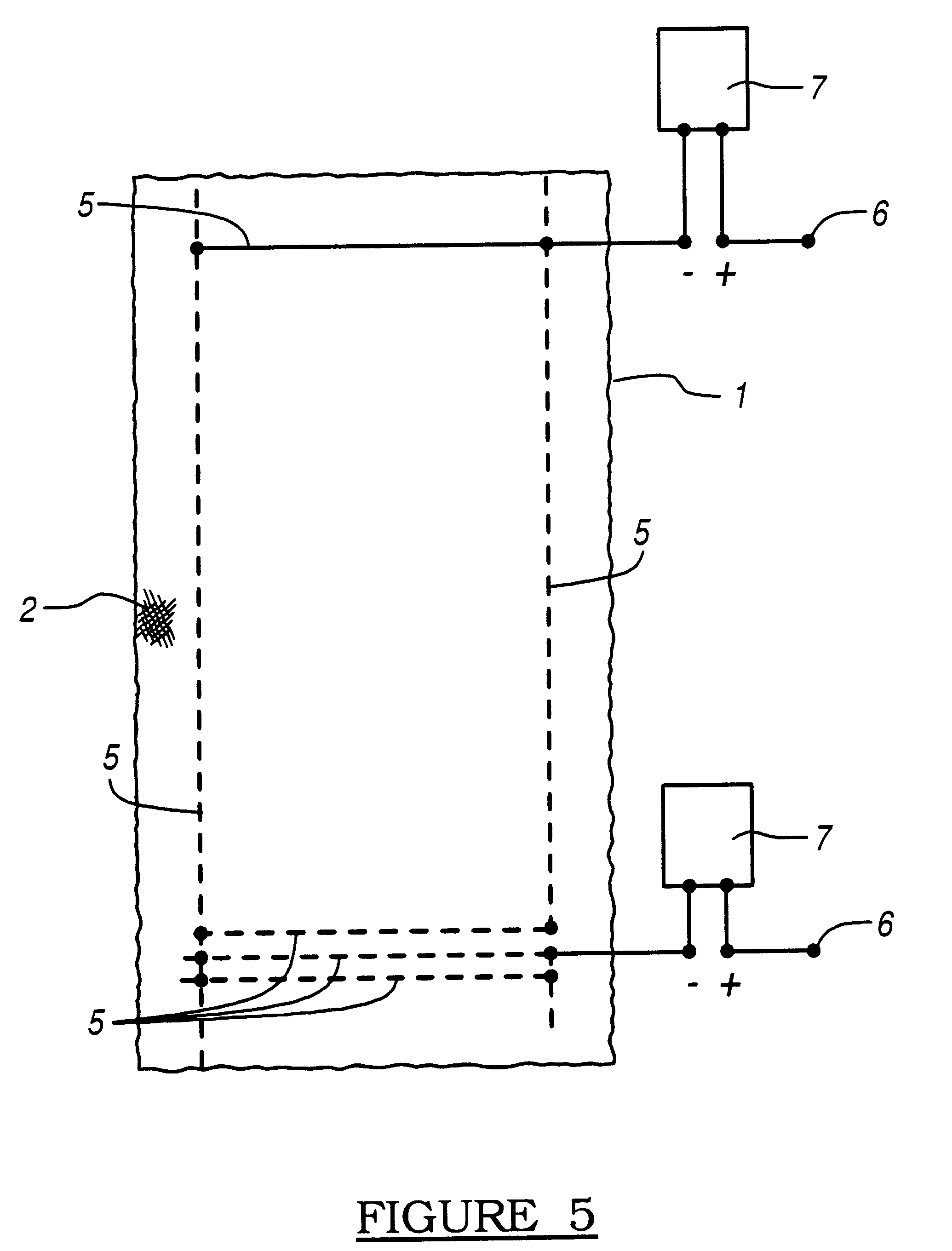 Method for controlling the amount of ionized gases and/or particles over roads, streets, open spaces or the like