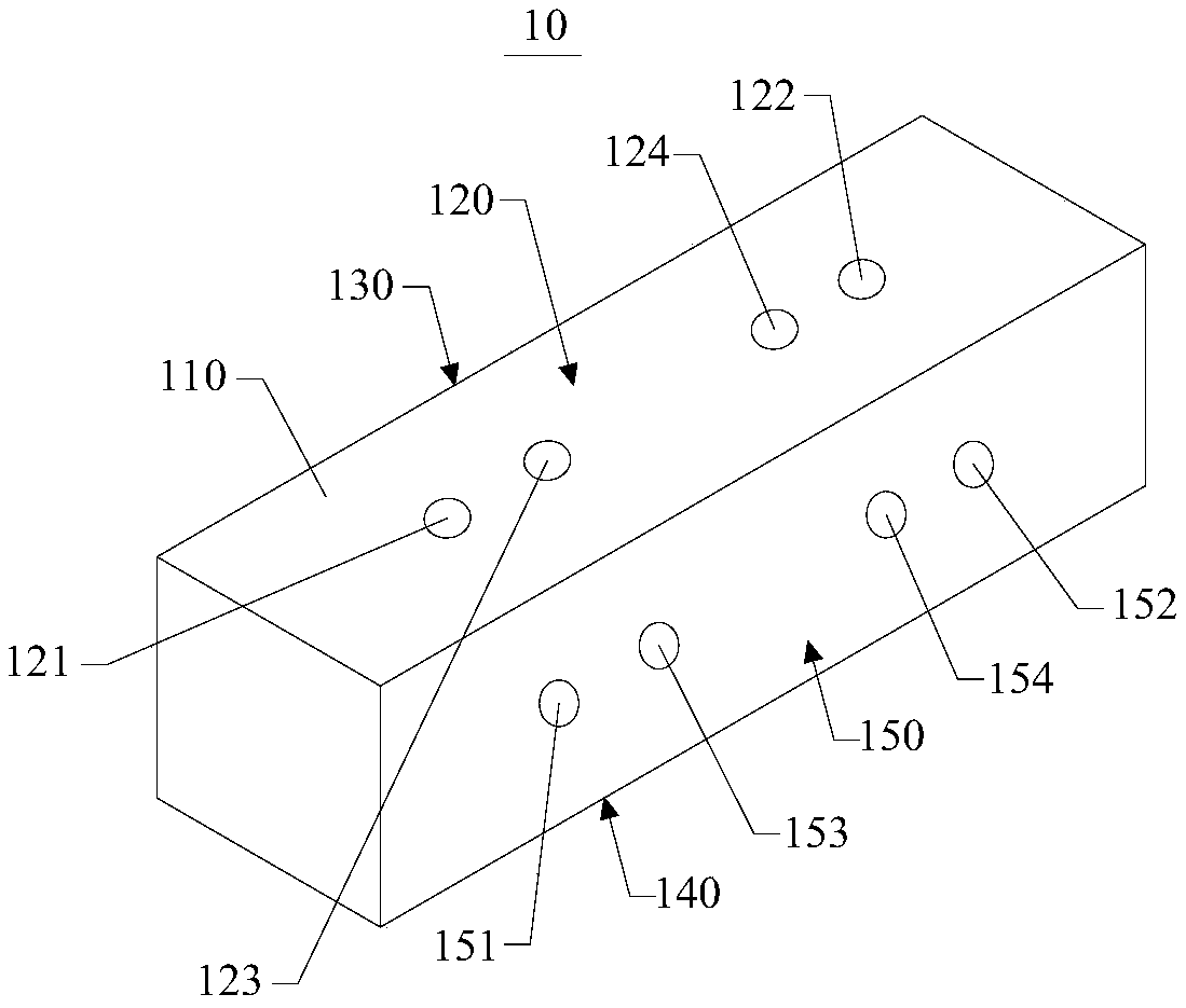 Heat exchanging unit and heat exchanging matrix