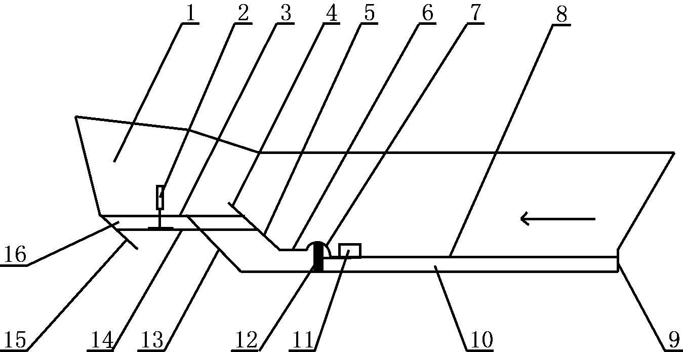 Low-water-resistance ship allowing sealing body of speed-increasing cabin water inlet to lift along with waterline