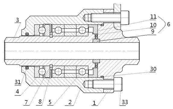 Rotating joint, loading arm with rotating joint and loading equipment with loading arm