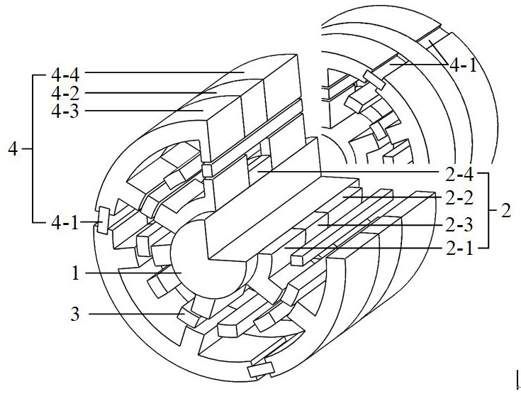 Hybrid excitation double-stator switched reluctance motor