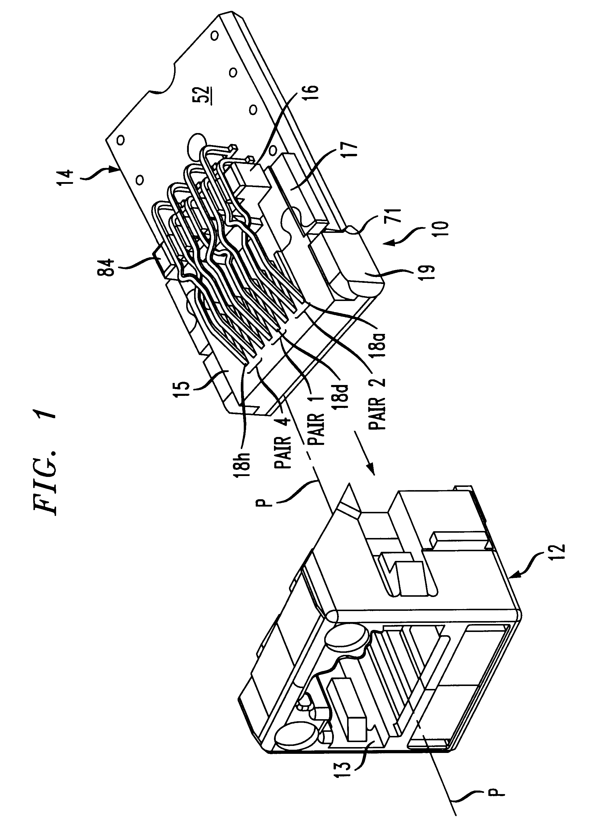 Enhanced communication connector assembly with crosstalk compensation
