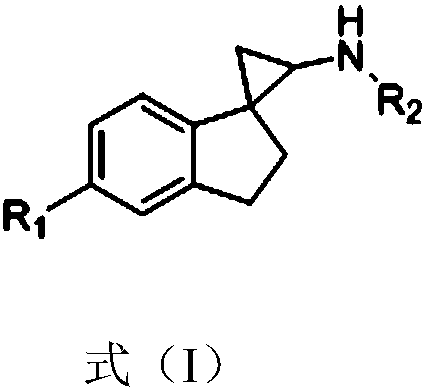 2',3'-dihydrospiro[cyclopropane-1,1'-indene]-2-amine derivative as well as preparation method and application thereof