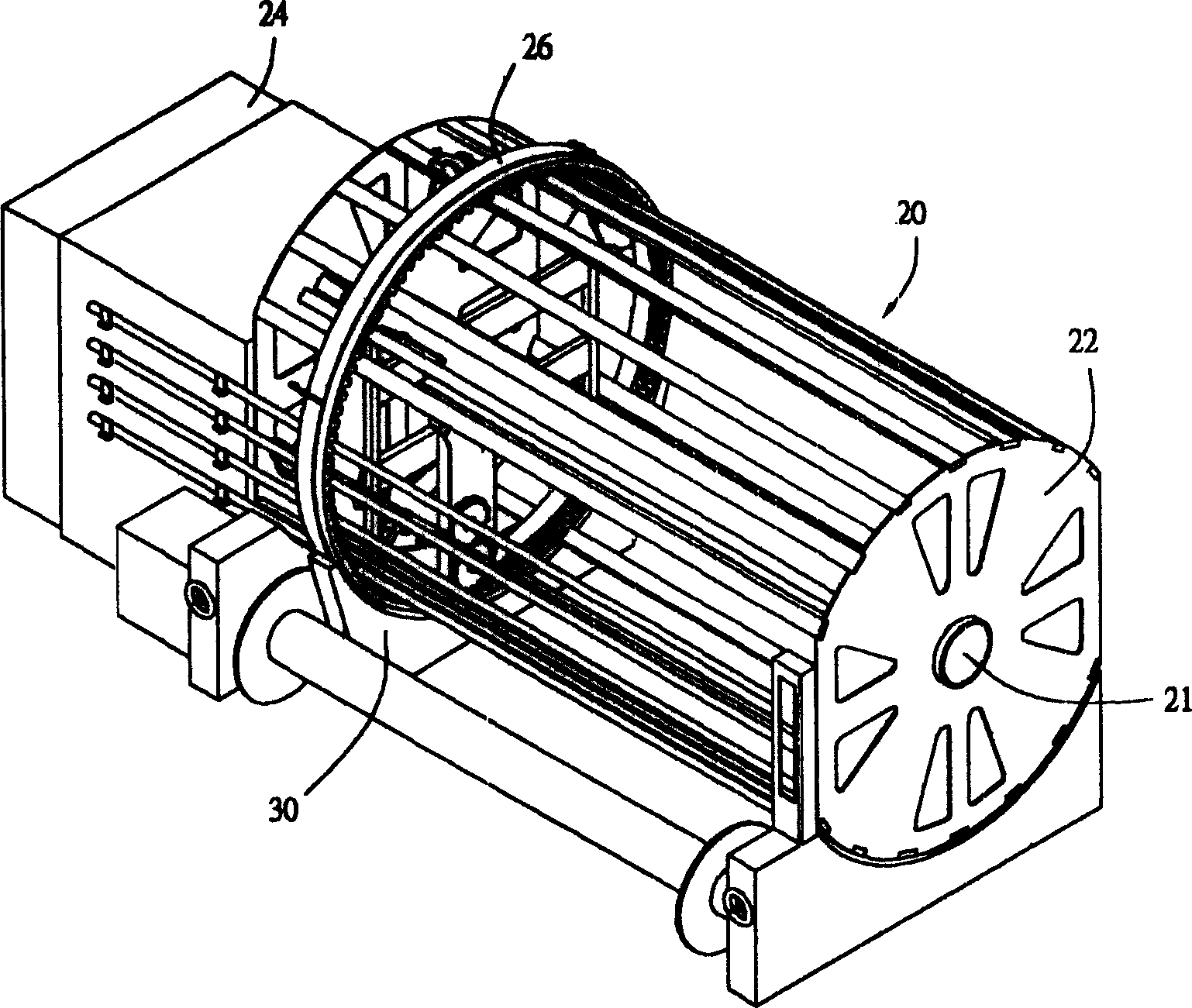 Automatic sample warping machine and its warping method