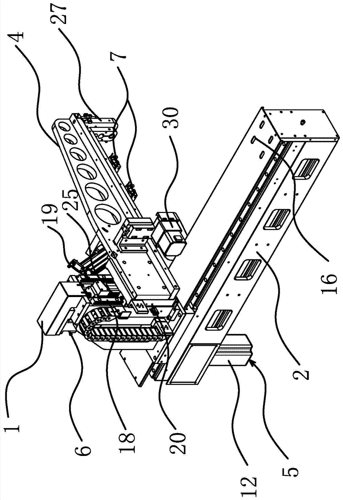 A mechanical arm mechanism of a linear soldering machine